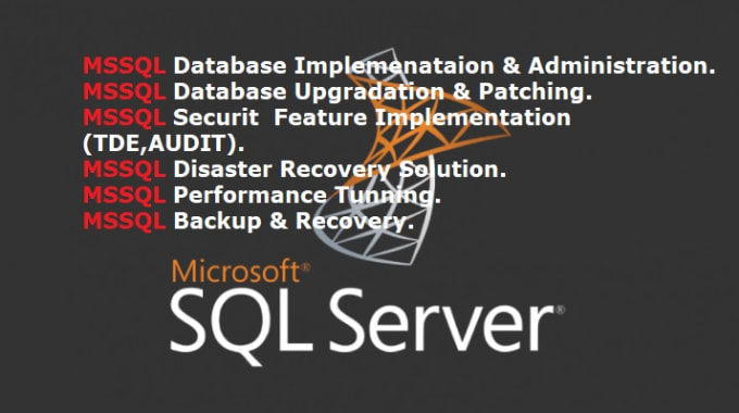 Gig Preview - Do oracle,mssql database administration,dba support service