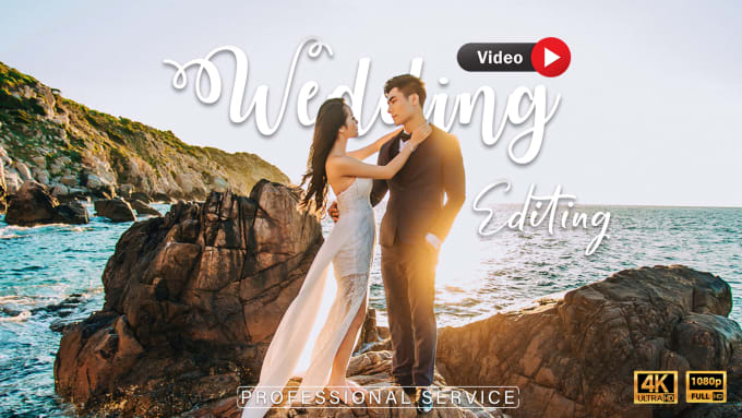 Gig Preview - Do fast cinematic wedding video editing and color grading