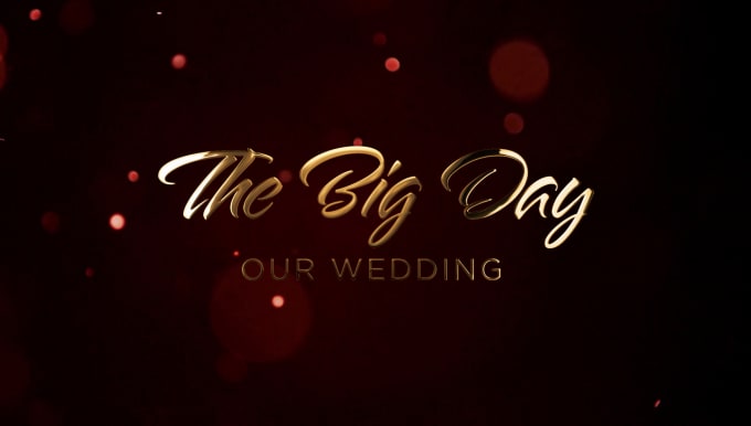 Gig Preview - Make digital wedding invitation video