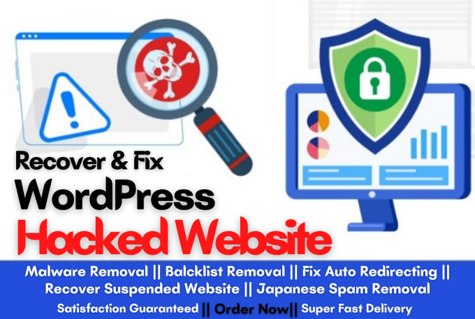 Gig Preview - Clean and remove wordpress malware and virus, blacklisted, japanese spam removal