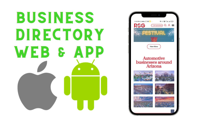 Gig Preview - Advanced business directory website and apps