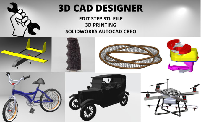 Gig Preview - Do cad modelling for 3d design printing on solidworks 2020