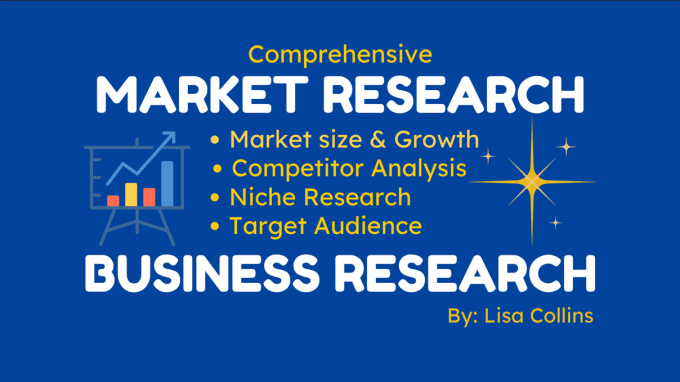 Gig Preview - Do market research, business plan, software research, niche, competitor