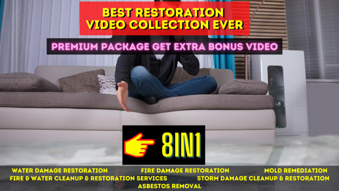 Gig Preview - Do fire mold and water damage restoration service promo video