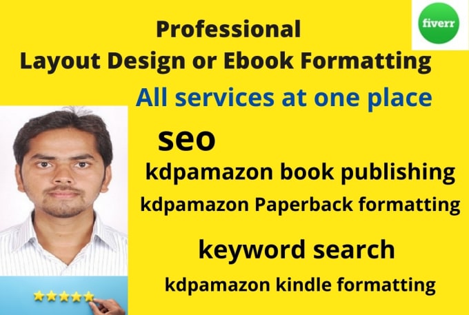 Gig Preview - Do professional kdp layout design or formatting for kdpamazon kindle paperback