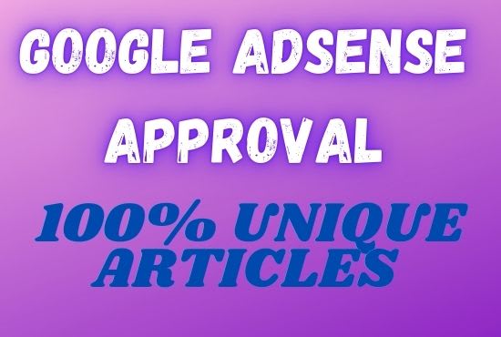 Gig Preview - Provide 35 seo friendly unique articles for adsense approval