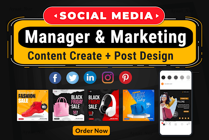 Bestseller - be your social media marketing manager with attractive content