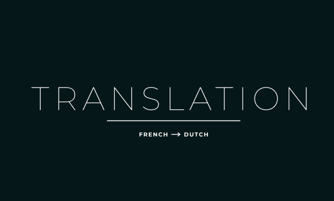 Gig Preview - Translate francais a néerlandais, vertaling frans naar nederlands