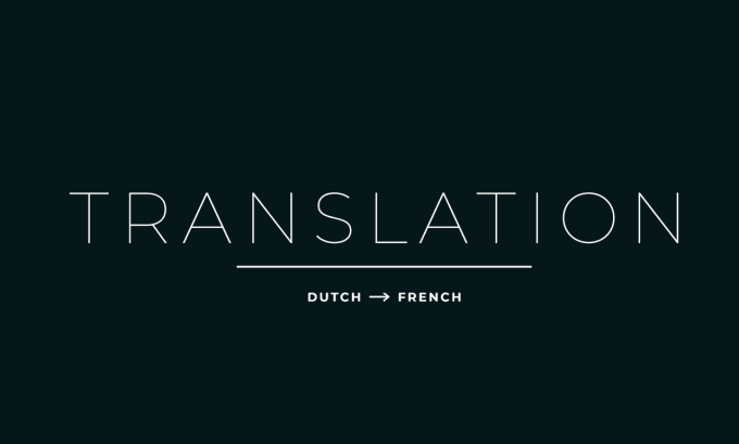 Gig Preview - Translate néerlandais a francais, vertaling nederlands naar frans