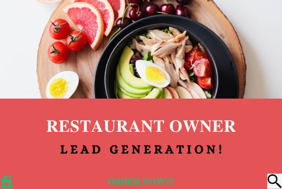 Gig Preview - Do restaurant owner lead generation