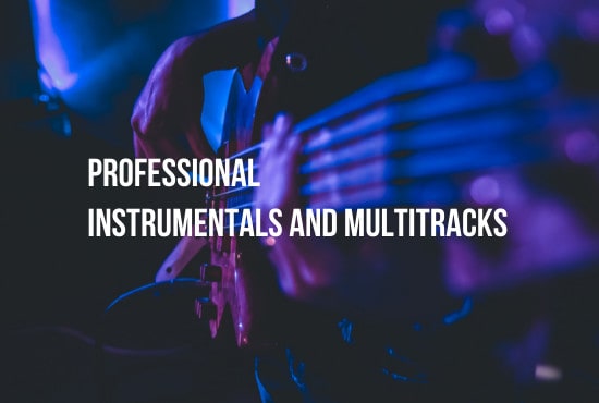 Gig Preview - Make a professional quality instrumental for you