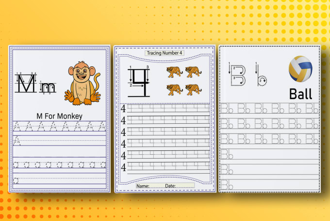 Gig Preview - Create a custom tracing workbook for kids