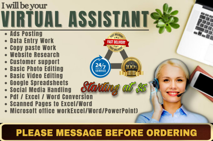 Gig Preview - Be your personal administrative virtual assistant