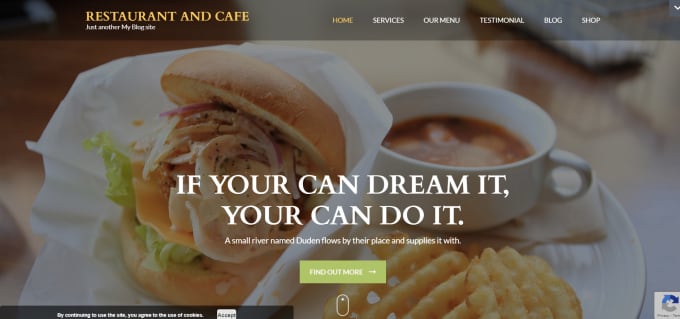 Gig Preview - Create restaurant website with menu and food ordering in wordpress