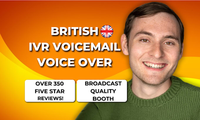 Gig Preview - Record a british male IVR or voicemail greeting voice over narration