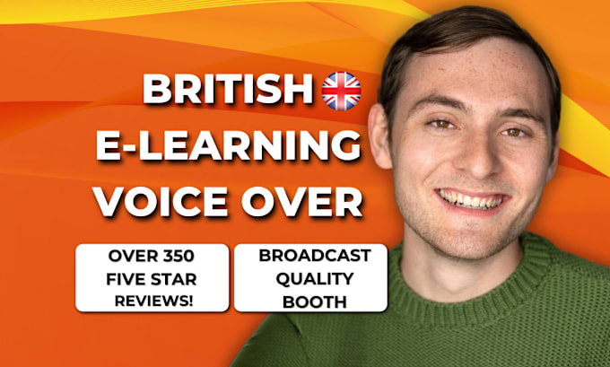 Gig Preview - Record british male elearning and corporate presentation voiceover narrations