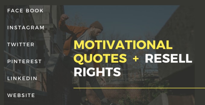 Gig Preview - Provide 3550 motivational image quotes with resell rights