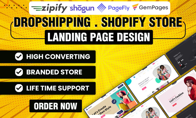 Design Shopify E-commerce Website or Landing Page