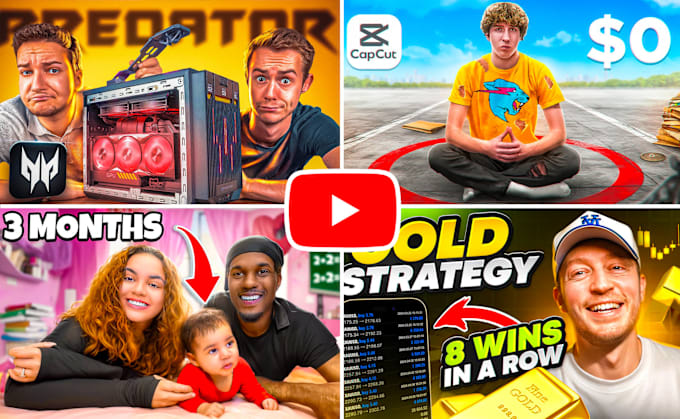 Gig Preview - Design youtube thumbnails that get millions of clicks