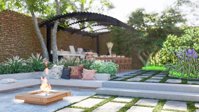 Gig Preview - Do landscape design, garden design, backyard as landscape architect