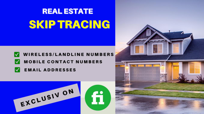 Gig Preview - Accurate real estate lead lists and bulk skip tracing