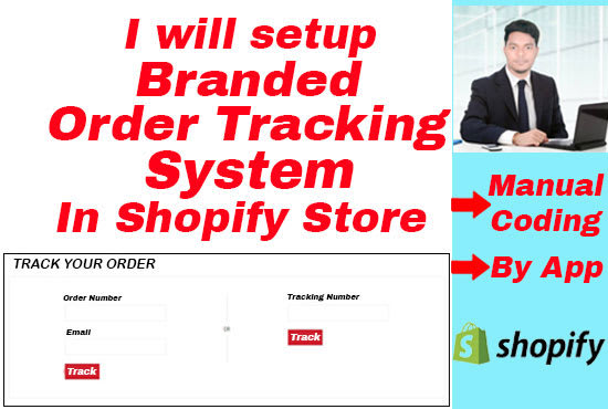 Gig Preview - Setup a branded order tracking page or order tracker in your shopify store