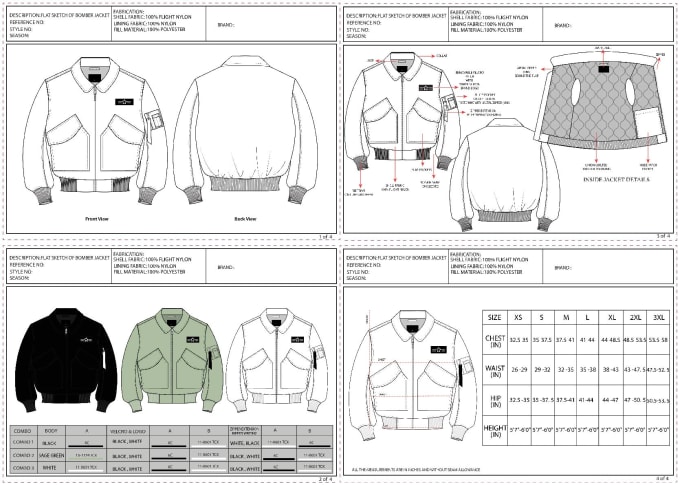 Gig Preview - Create factory support fashion tech packs and flats desgins