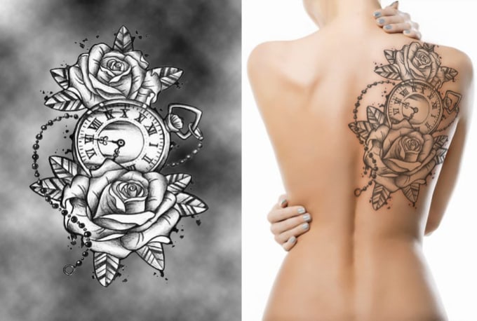 Gig Preview - Create a unique realism tattoo design within 24 hours