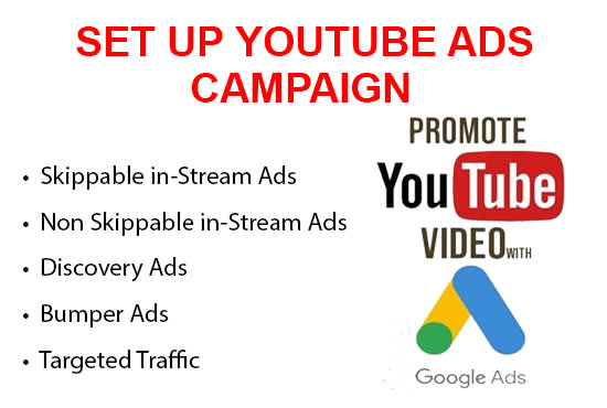 Gig Preview - Do youtube video ads promotion and marketing via google ads