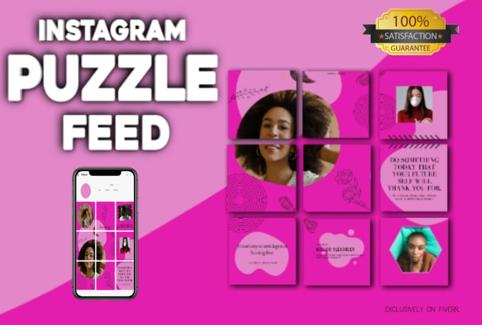 Gig Preview - Create your amazing instagram puzzle feed