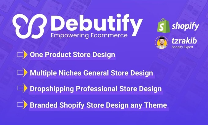 Gig Preview - Build winning shopify dropshipping store shopify website