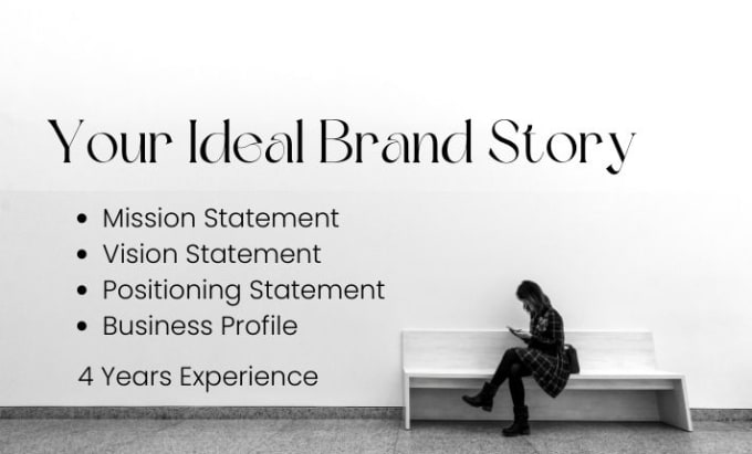 Gig Preview - Write brand story, mission, vision and positioning statement