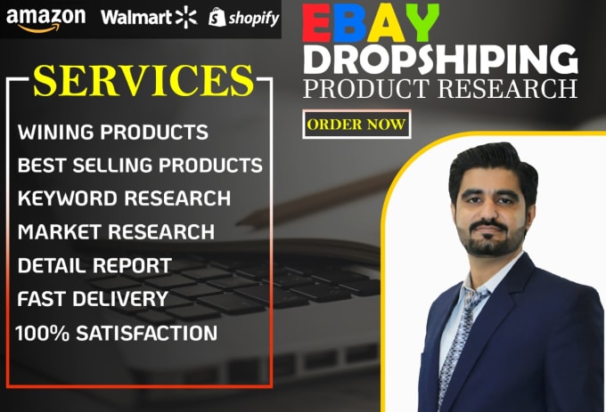 Gig Preview - Do amazon walmart to ebay dropshipping product research and listing