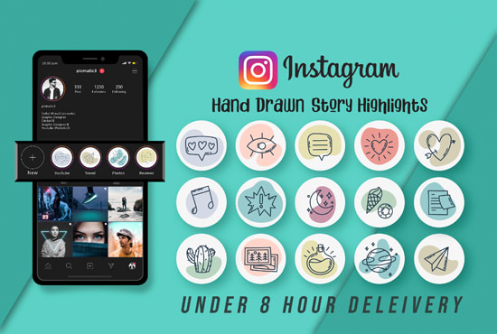 Gig Preview - Design your instagram highlight cover icons