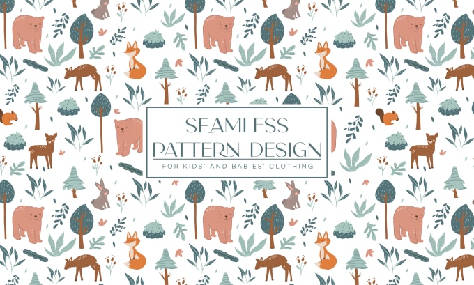 Gig Preview - Do seamless pattern design for babies textile