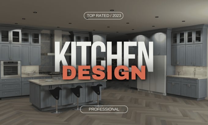 Gig Preview - Do 2020 kitchen bath design with 3d renders