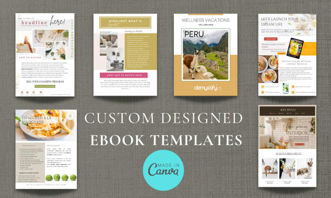 Bestseller - design professional custom ebook canva template