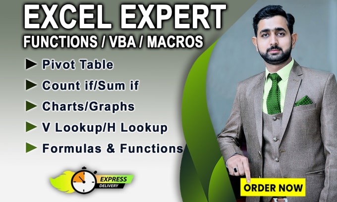 Gig Preview - Do microsoft excel, excel vba, excel formulas, excel macros and google sheets