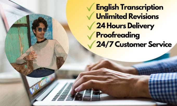 Gig Preview - Do english transcription for audio or video in 24 hours