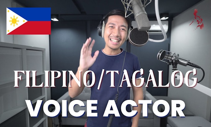 Gig Preview - Record a TV broadcast quality filipino tagalog voice over