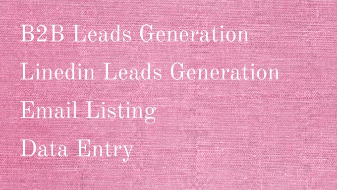 Gig Preview - Do b2b lead generation organically using linkedin sales navigator