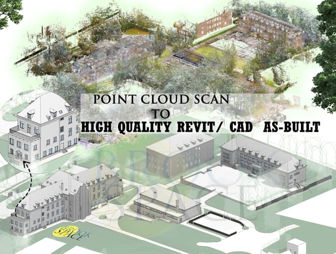 Gig Preview - Convert point cloud matterport scan to revit or cad as built