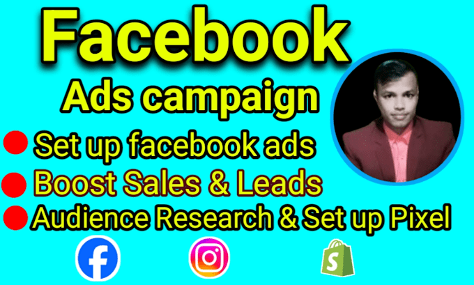 Gig Preview - Run facebook marketing, fb, and instagram ads campaign