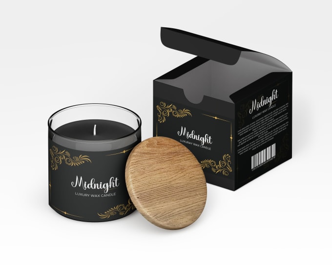 Gig Preview - Do candle label and product label design