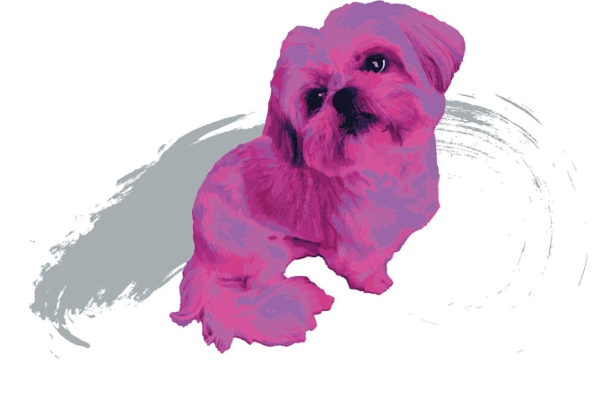 Gig Preview - Create neon colour portrait of your pet