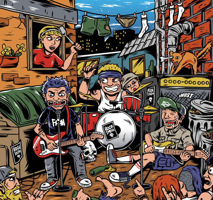 Bestseller - draw crazy cartoons, album cover, punk, rock, hiphop etc