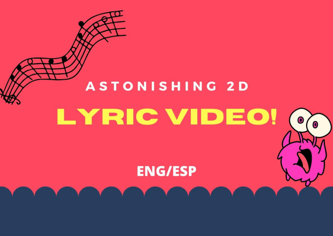 Gig Preview - Create a perfect matching lyric video for your song eng,esp