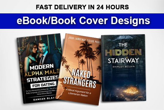 Gig Preview - Book cover design and ebook cover design with free 3d mockup