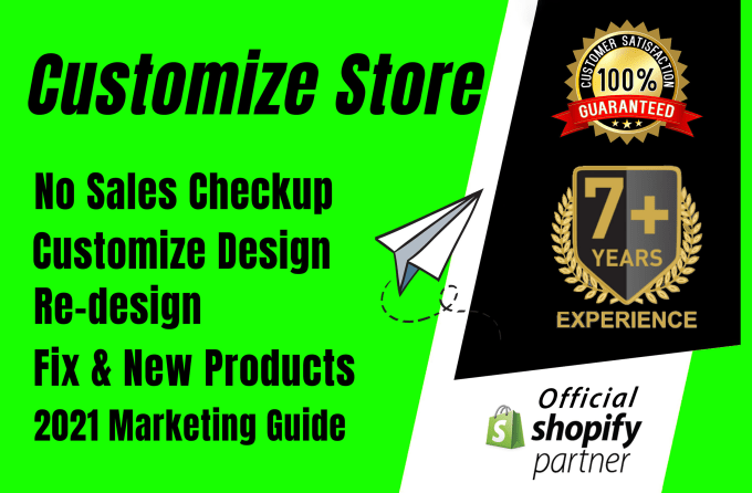 Gig Preview - Design, redesign or customize shopify dropshipping store