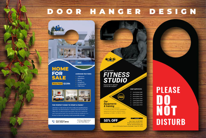 Gig Preview - Design a professional door hanger or rack card in 24 hours